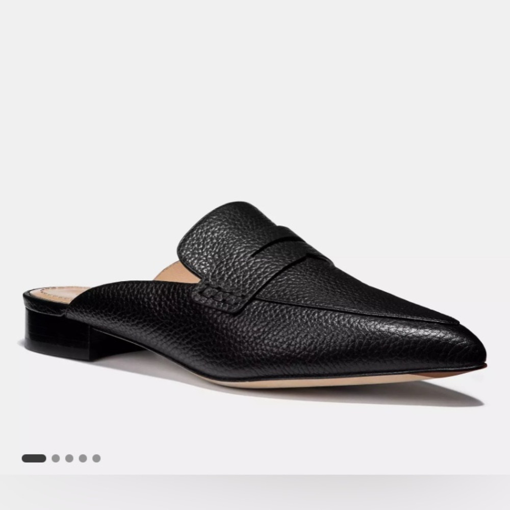 Coach Nova Loafer Slide - Black, Size: 5B